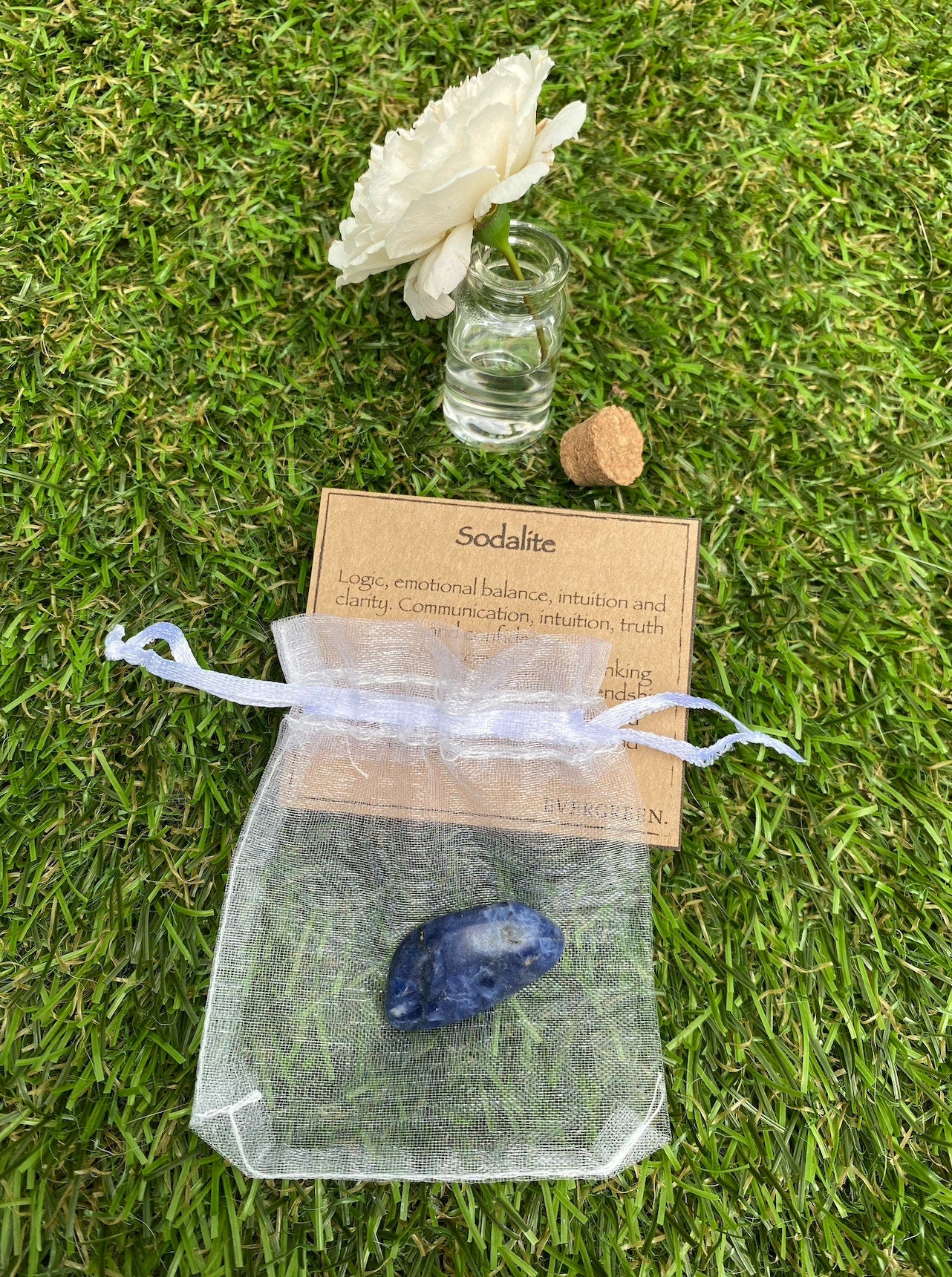 Sodalite Crystal Tumbled Stone - Truth, Communication & Clarity