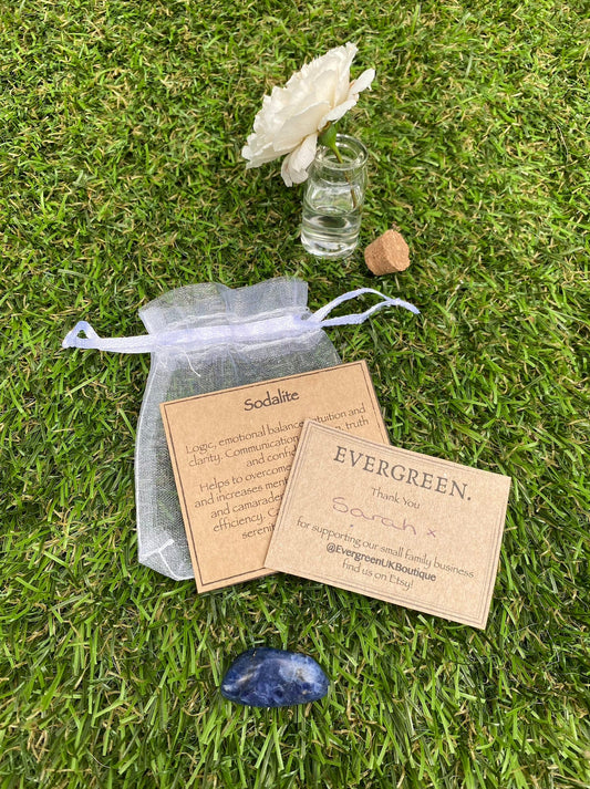 Sodalite Crystal Tumbled Stone - Truth, Communication & Clarity