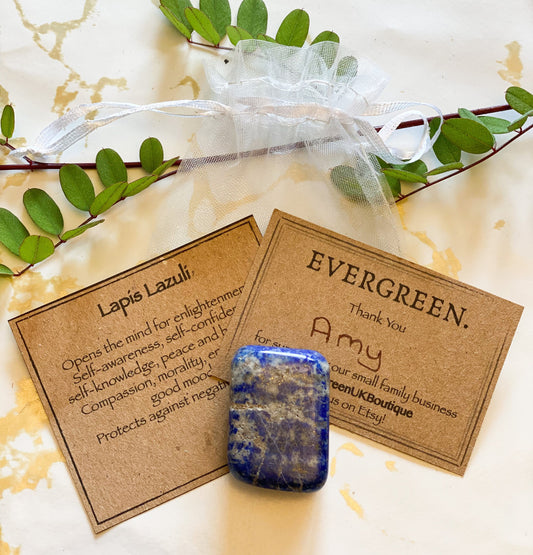 Lapis Lazuli Crystal Tumbled Stone - Protection, Enlightenment & Self-Awareness