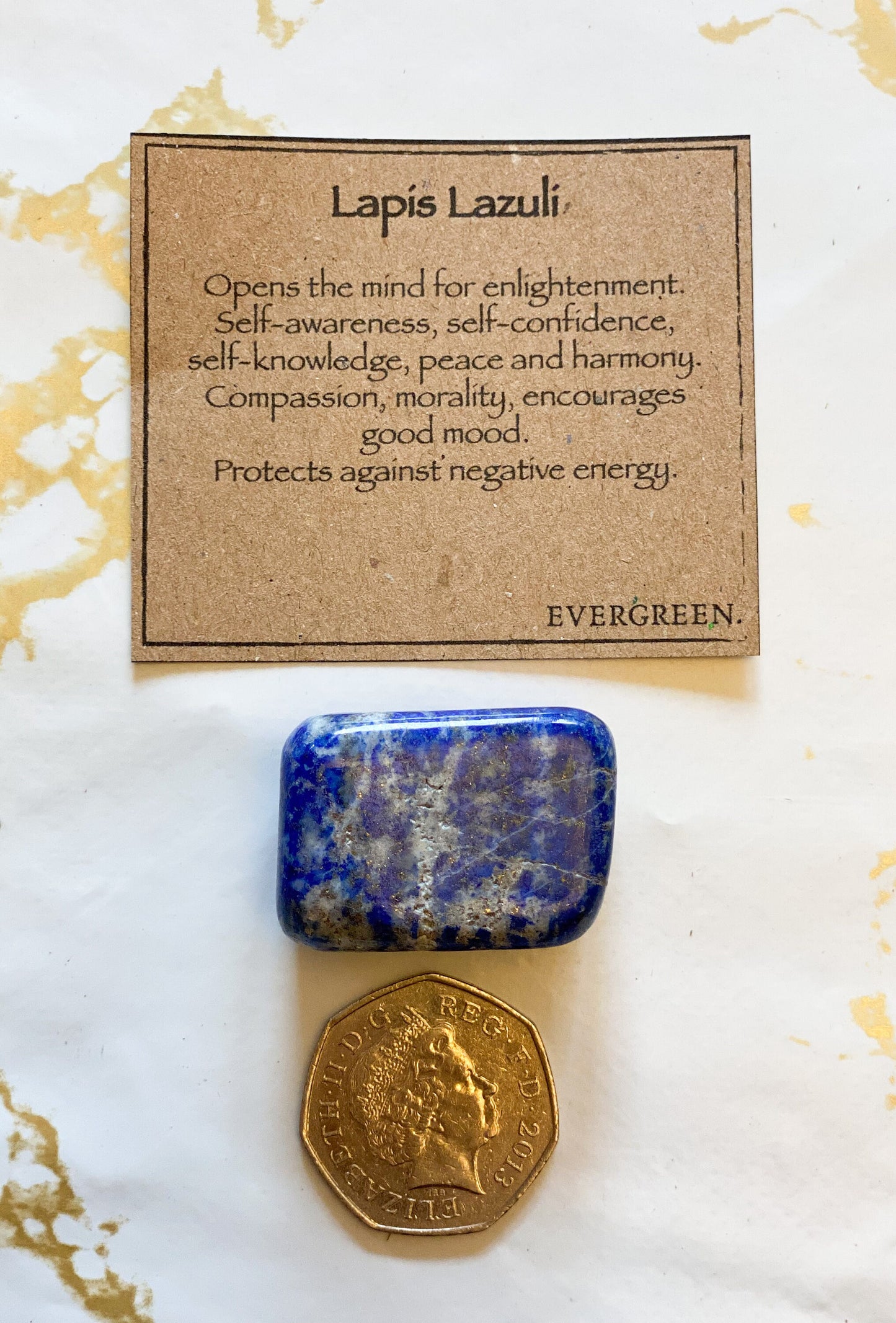 Lapis Lazuli Crystal Tumbled Stone - Protection, Enlightenment & Self-Awareness