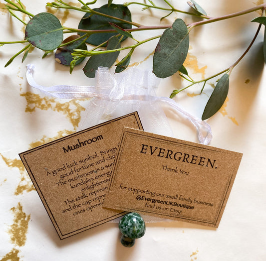 Cool Coloured Crystal Mushroom - Good Luck, Good Fortune & Enlightenment