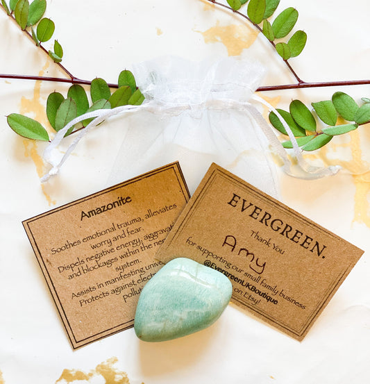 Amazonite Crystal Tumbled Stone - Soothing, Love & Protection