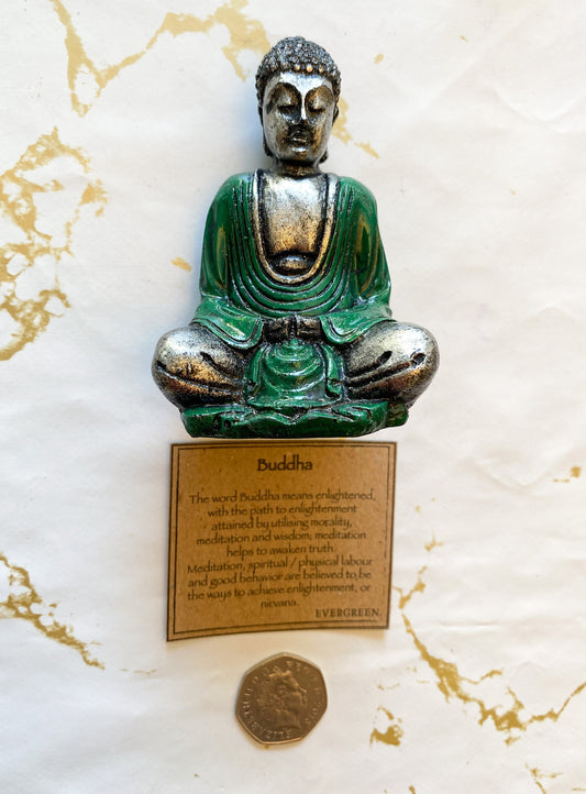 Silver Buddha Statue - Available In A Range Of Colours