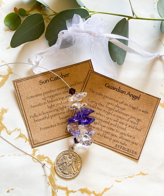 Guardian Angel Crystal Sun Catcher -