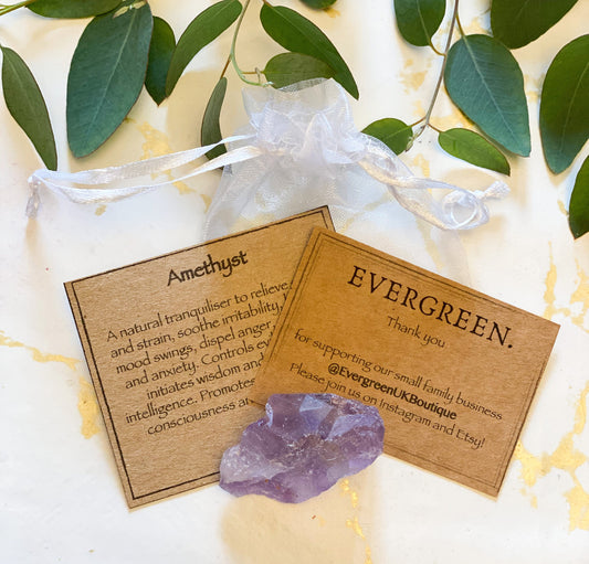 Amethyst Raw / Rough Crystal - Balance, Contentment & Wisdom