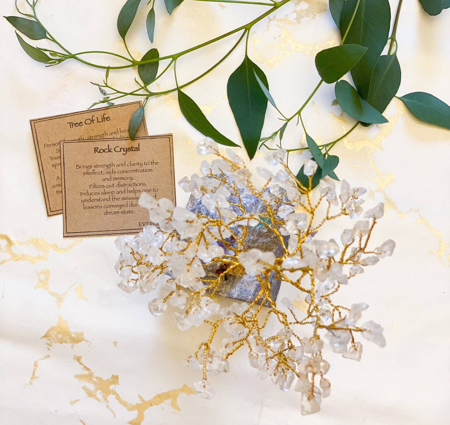 Handmade Indian Crystal Gemstone Tree - Wide Selection Available!