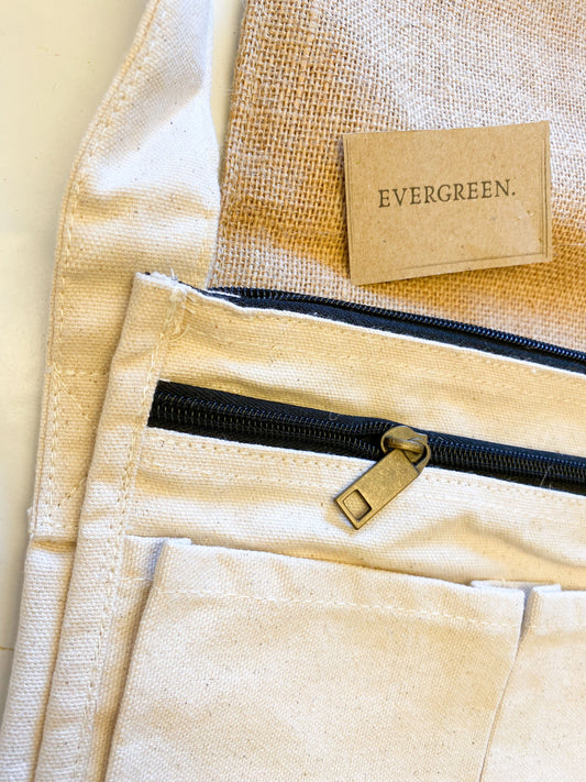 Cotton Canvas Messenger Shoulder Bag