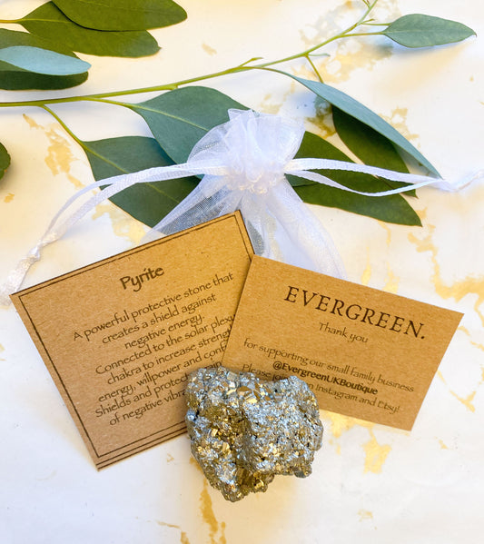 Pyrite Raw Stone - Strength, Protection & Energy