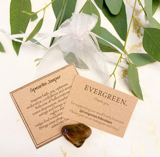 Spearite Jasper Crystal Tumbled Stone - Confidence, Strength & Balance