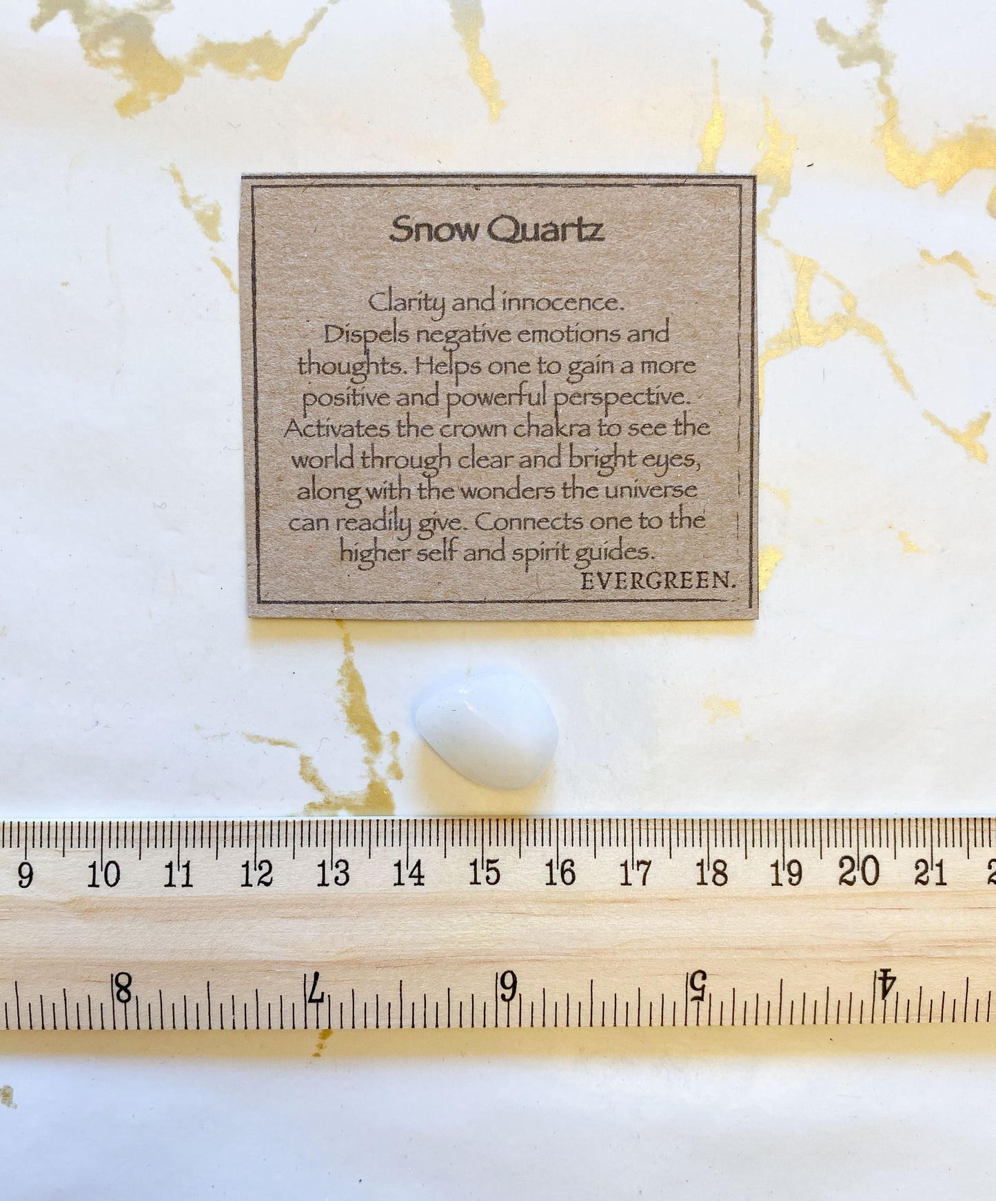 Snow Quartz Crystal Tumbled Stone - Clarity, Positivity & Connection