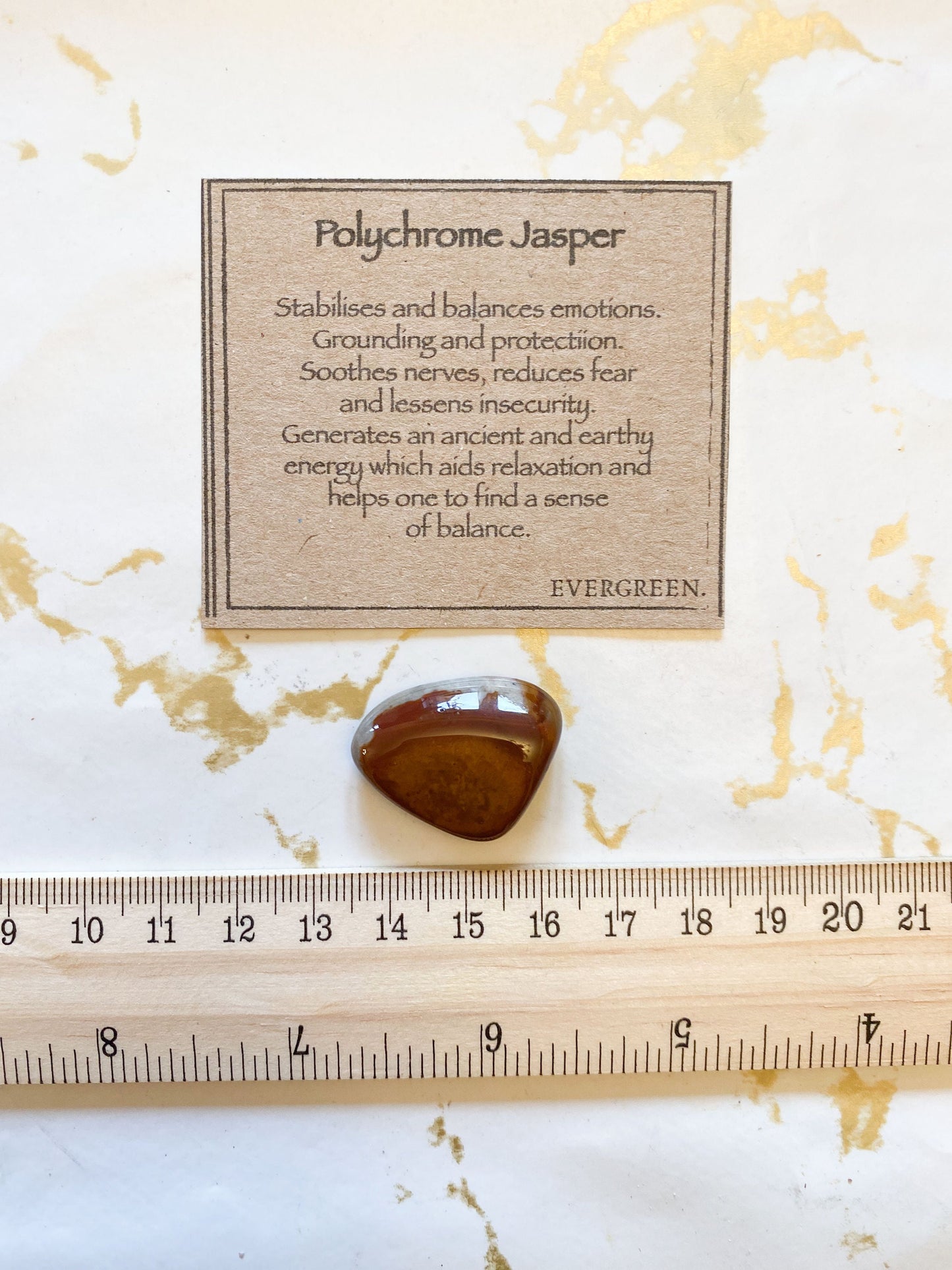 Polychrome Jasper Crystal Tumbled Stone - Protection, Grounding & Relaxation