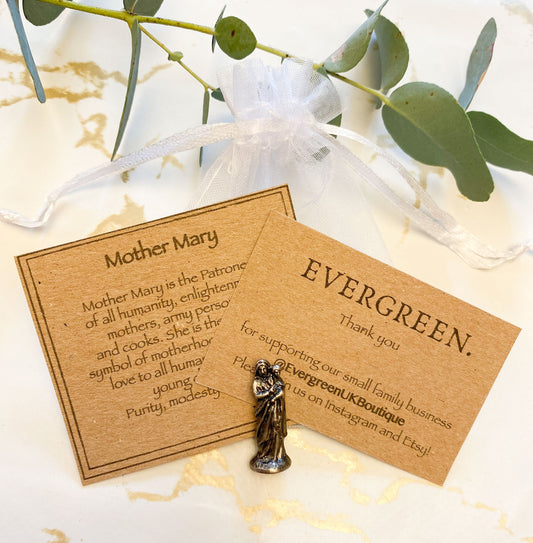 Mother Mary Pewter Figurine - Motherhood, Humanity & Enlightenment