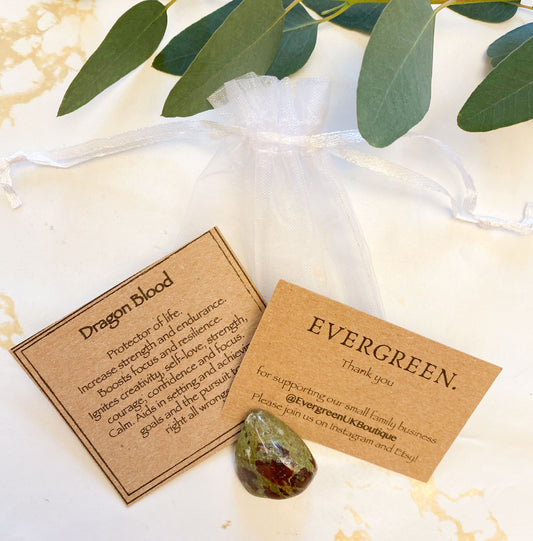 Dragon Blood Crystal Tumbled Stone - Strength, Endurance & Resilience