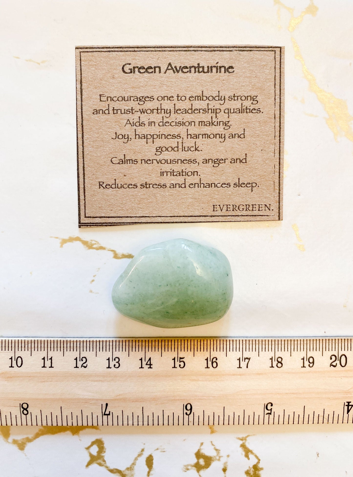 Green Aventurine Crystal Tumbled Stone - Joy, Harmony & Good Luck