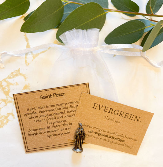 Saint Peter Pewter Figurine - Spiritual Power