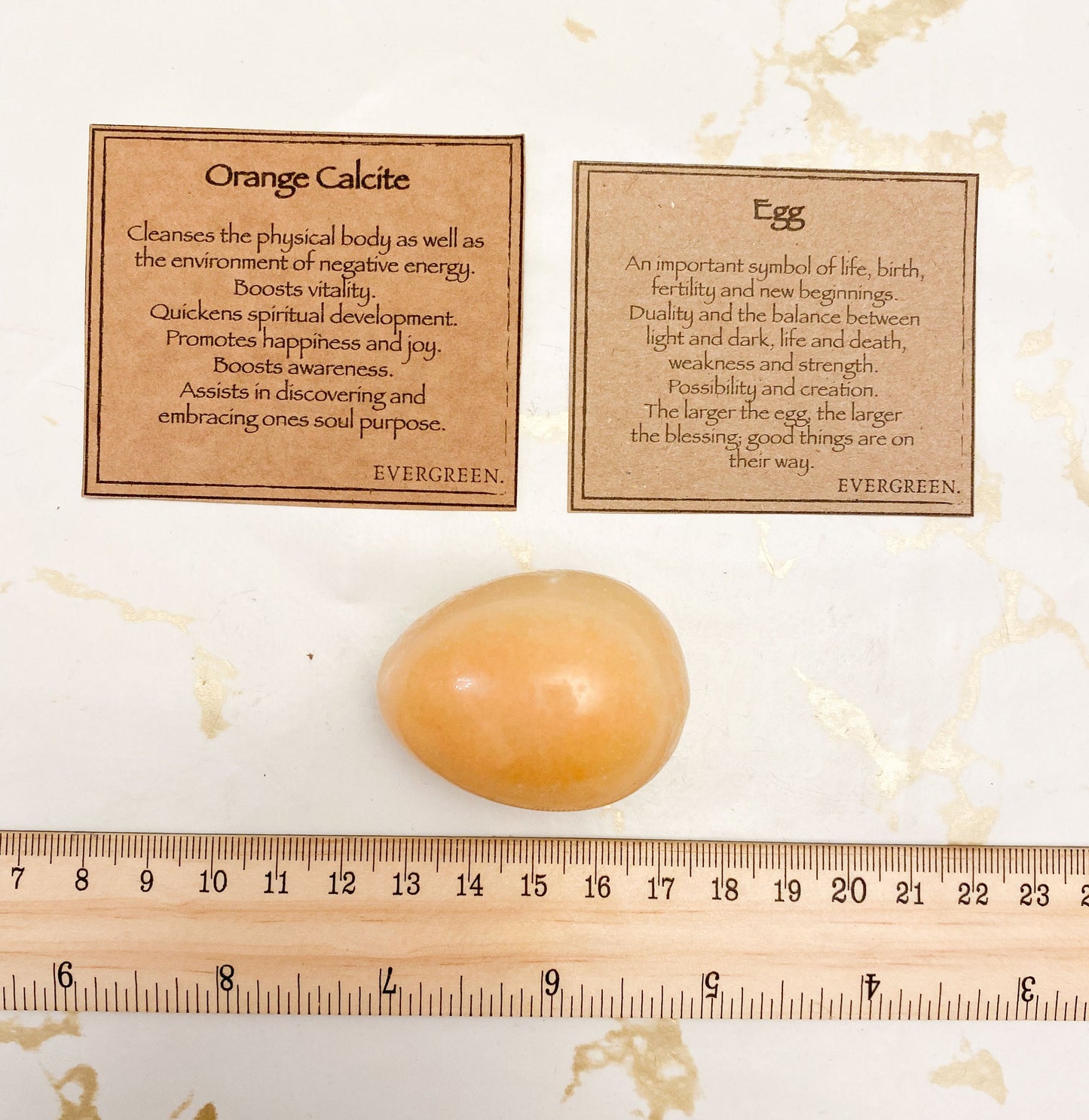 Orange Calcite Crystal Egg - Purpose, Cleansing & Happiness