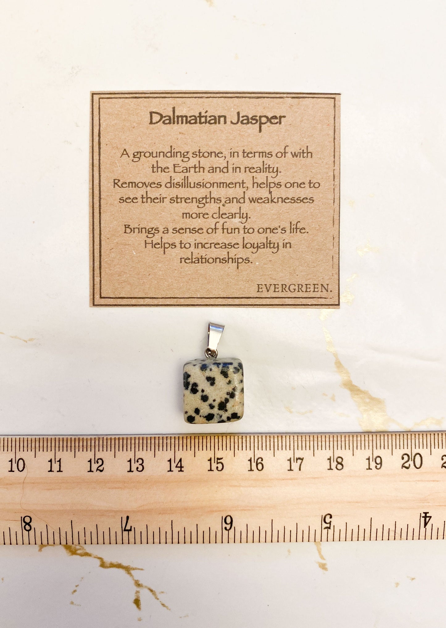 Dalmatian Jasper Crystal Pendant - Grounding, Strength & Loyalty