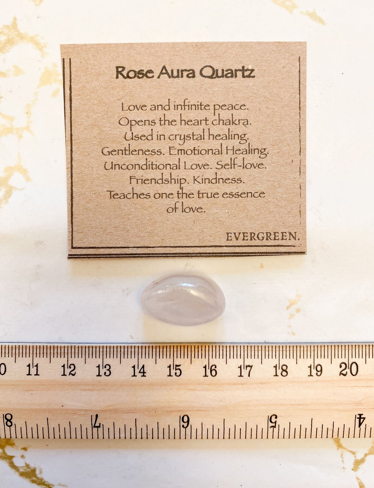 Rose Aura Quartz Crystal Tumbled Stone - Love, Peace & Healing