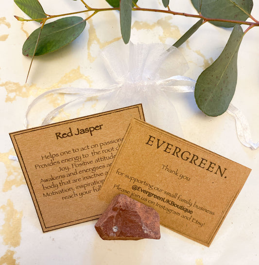 Raw/Rough Red Jasper Crystal - Energy, Positivity & Motivation