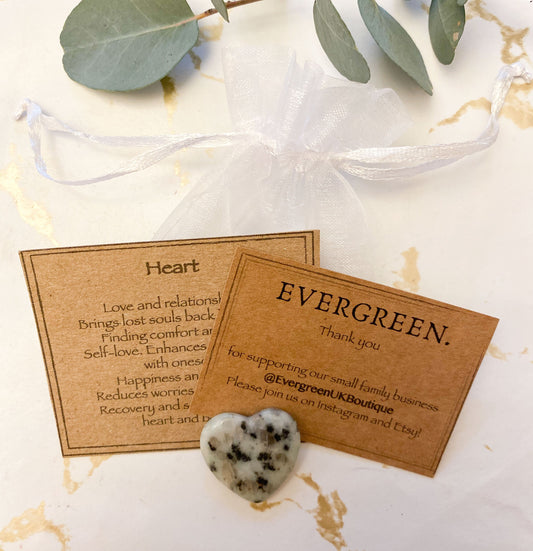 Beautiful Crystal Heart 20-25mm - Wide Variety Of Sizes & Crystal Types Available