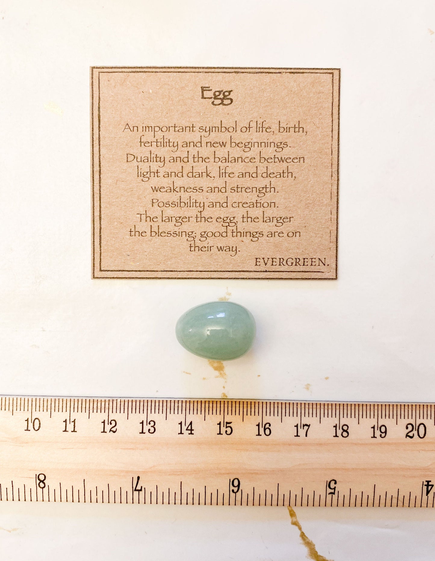 Beautiful Mini Crystal Egg 20mm - Balance, Strength & Possibility