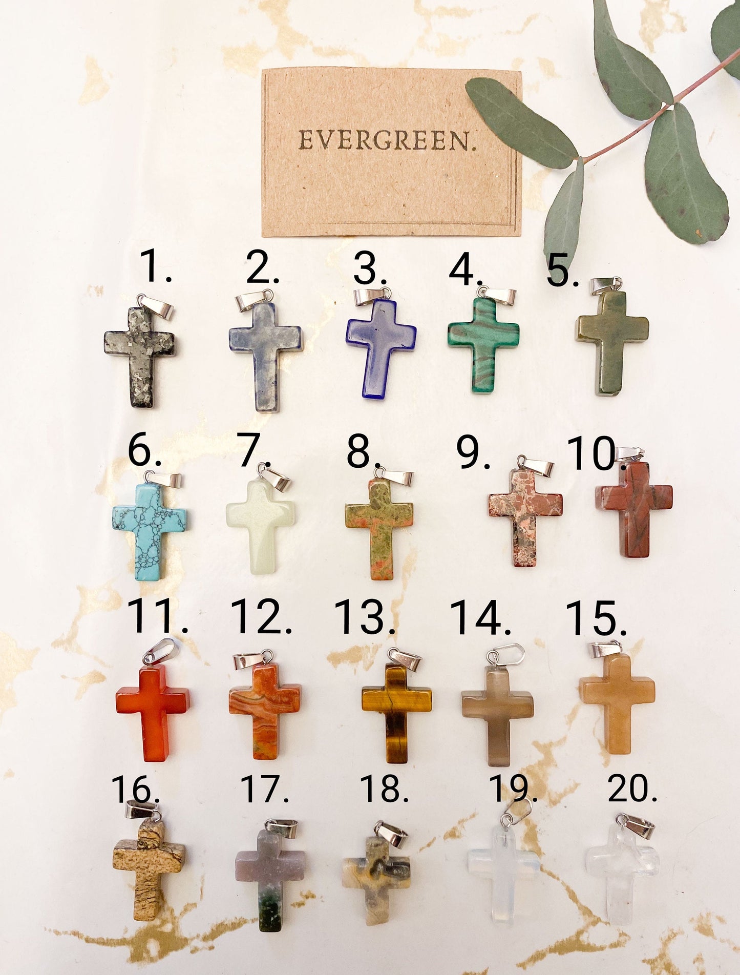 Beautiful Crystal Cross Pendant Necklace - Wide variety Available!