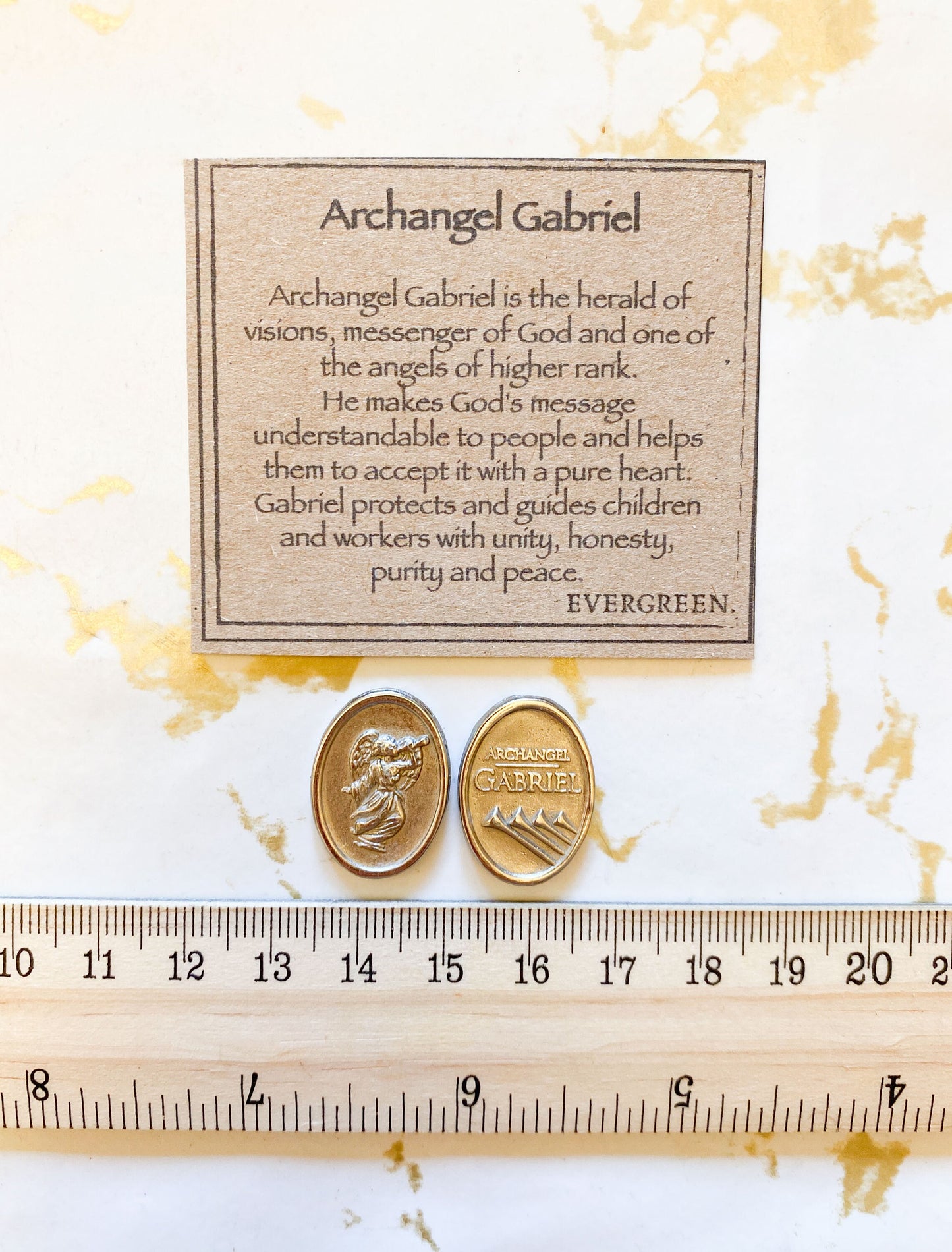 Beautiful Silver Archangel Token - Gabriel, Michael, Uriel & Raphael
