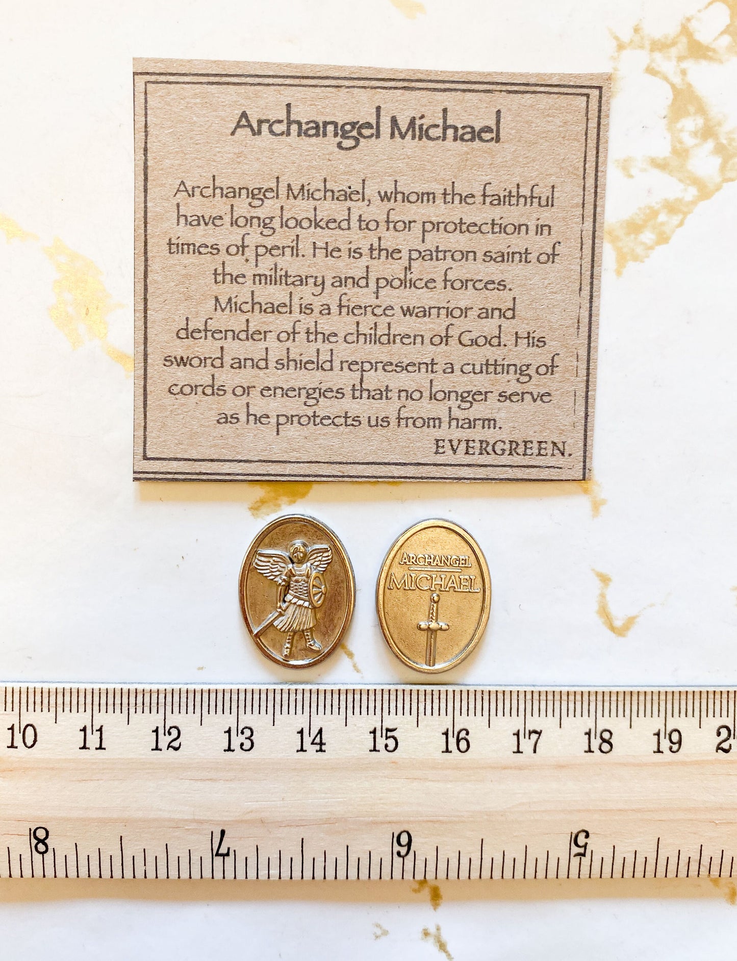 Beautiful Silver Archangel Token - Gabriel, Michael, Uriel & Raphael