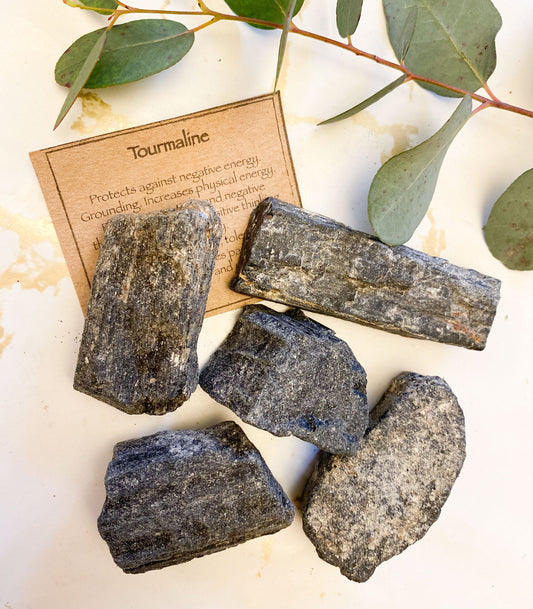 Raw / Rough Black Tourmaline - Grounding, Positivity & Inspiration