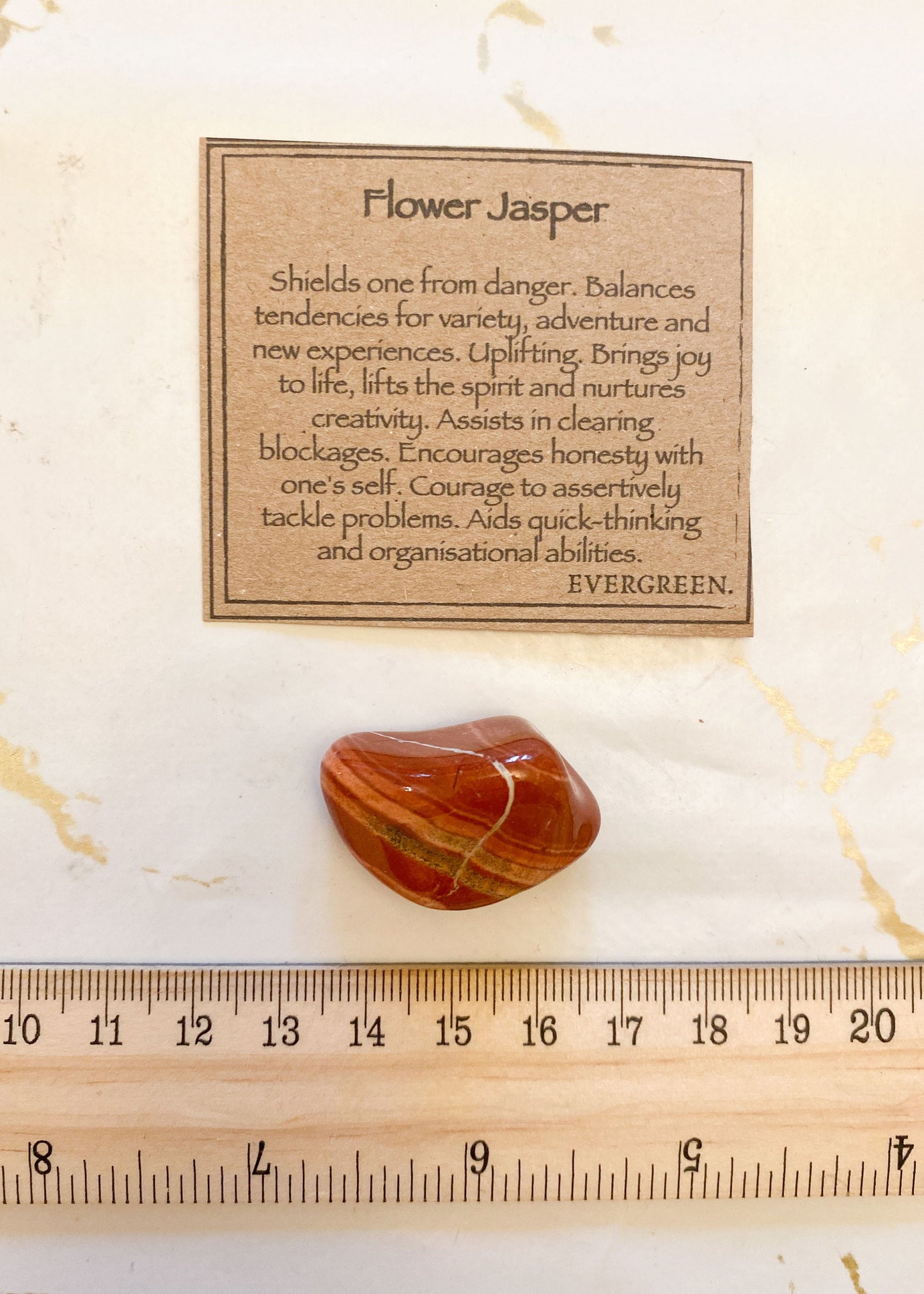 Flower Jasper Crystal Tumbled Stone - Balance, Joy & Creativity