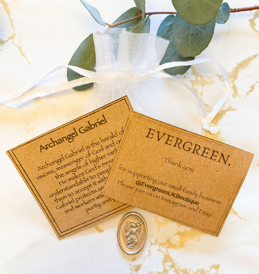 Beautiful Silver Archangel Token - Gabriel, Michael, Uriel & Raphael