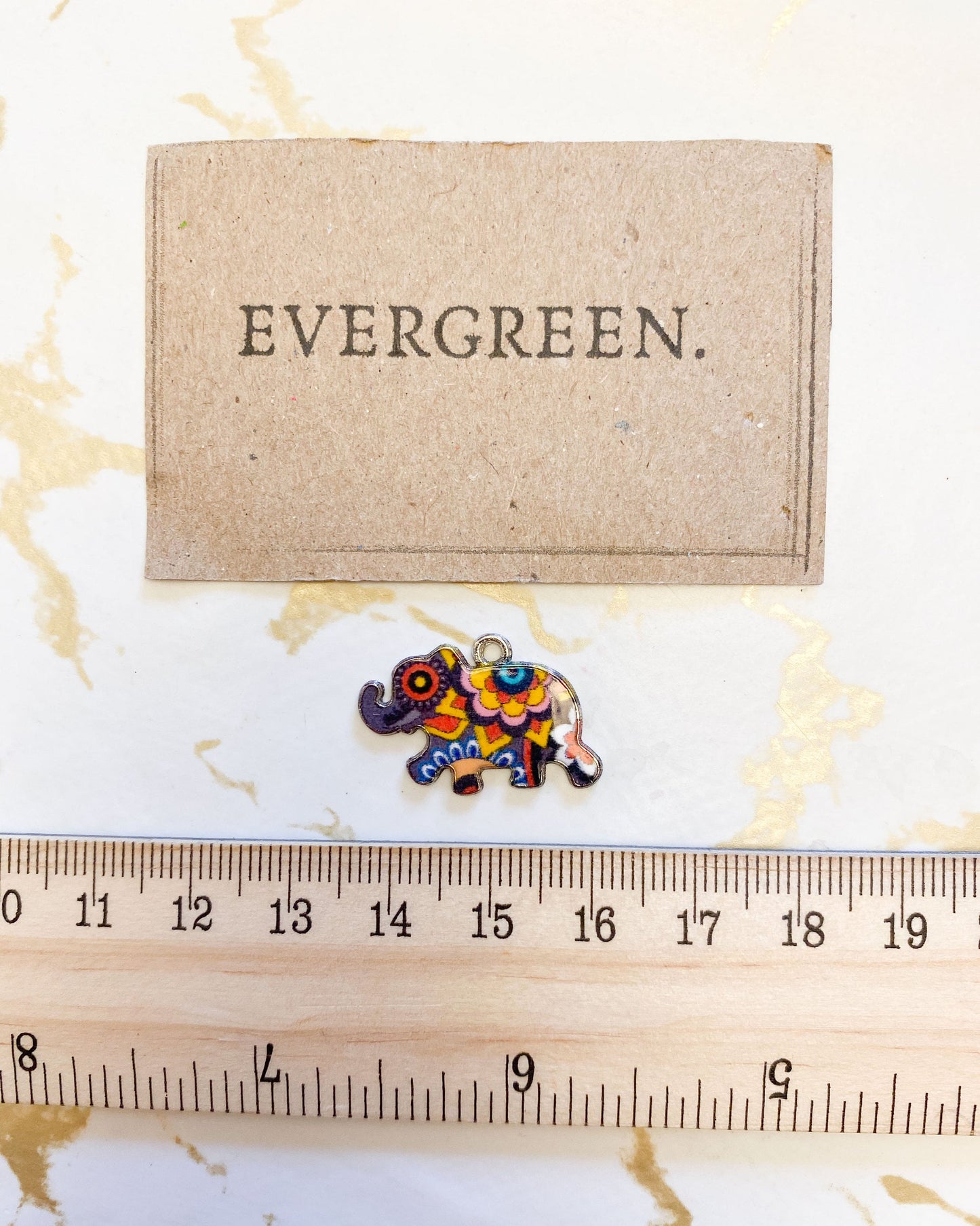 Multicolour Elephant Pendant