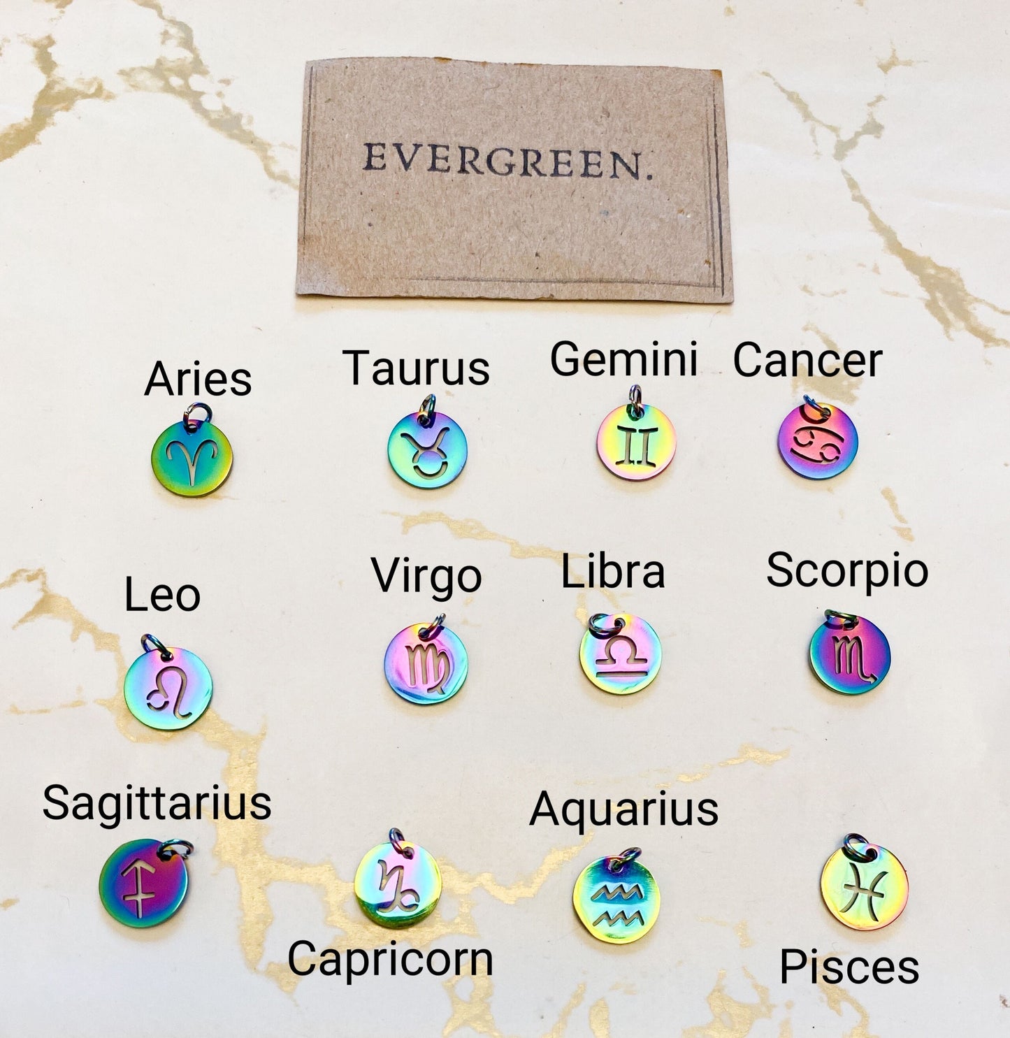 Rainbow Zodiac Pendant - All Star Signs Available!