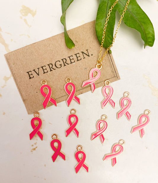 Cancer Awareness Ribbon Pendant - Variety Of Colours Available!