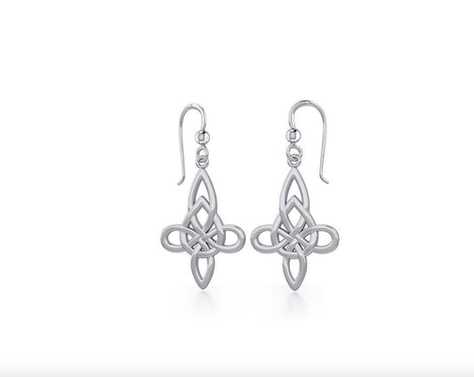 Stunning Sterling Silver Celtic Knot Dangle Earrings