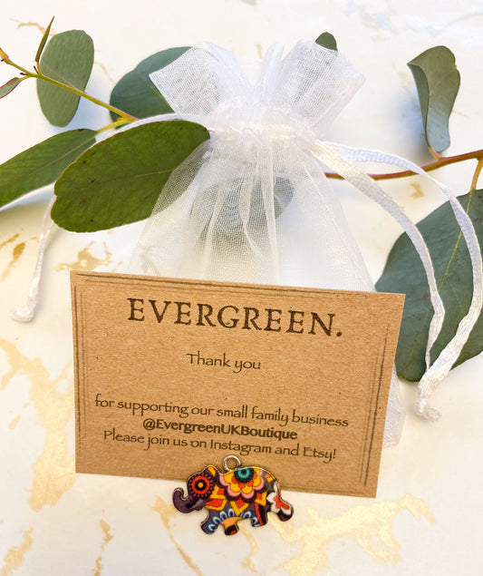 Multicolour Elephant Pendant