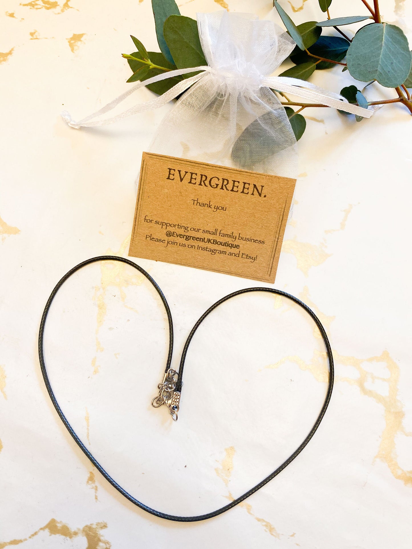 Necklace Chain - Black / Silver / Gold