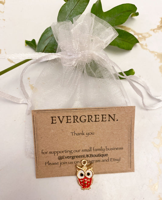 Beautiful Enamel Owl Pendants - Wide Variety Available!