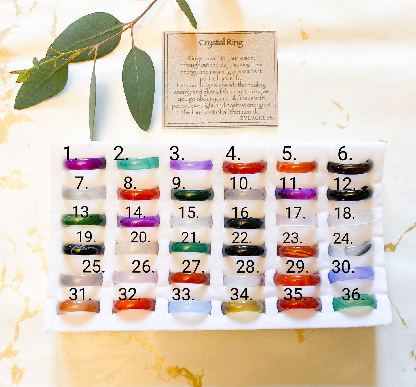 Crystal Band Rings - Wide Variety Available!
