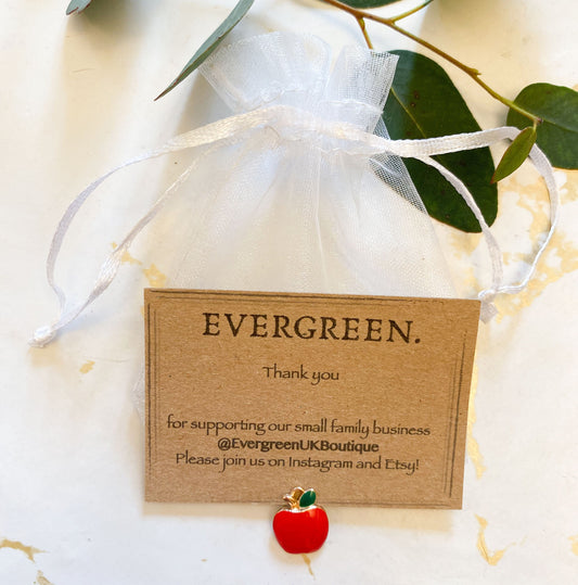 Red Apple Fruit Pendant