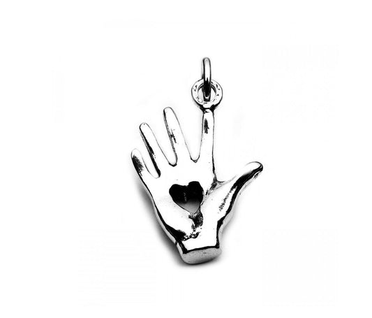Sterling Silver Healing Hand Pendant