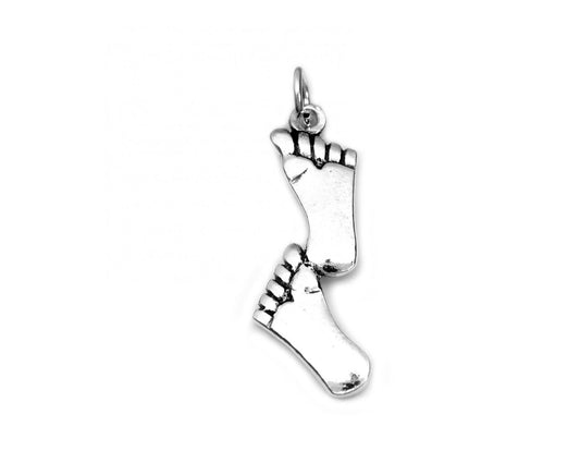 Sterling Silver Footprints Pendant