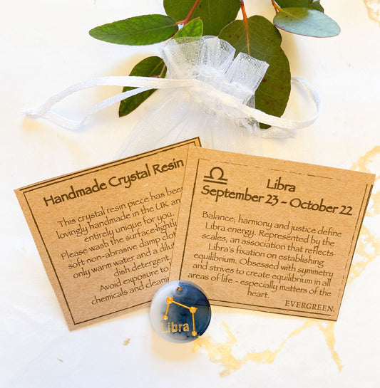 Handmade Crystal Resin Zodiac Pendant / Keychain / Necklace