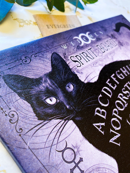Black Cat Spirit Board Canvas