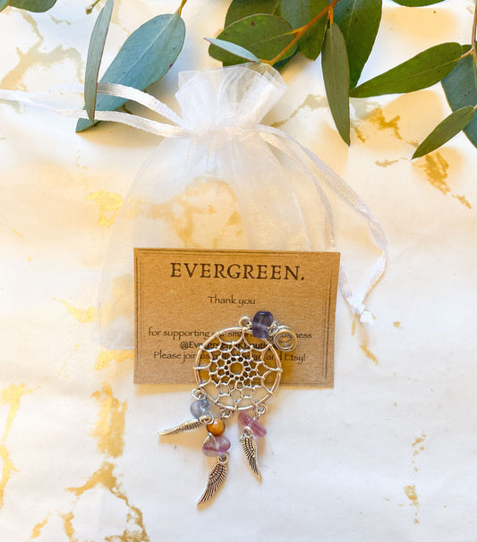 Crystal Dreamcatcher Pendant