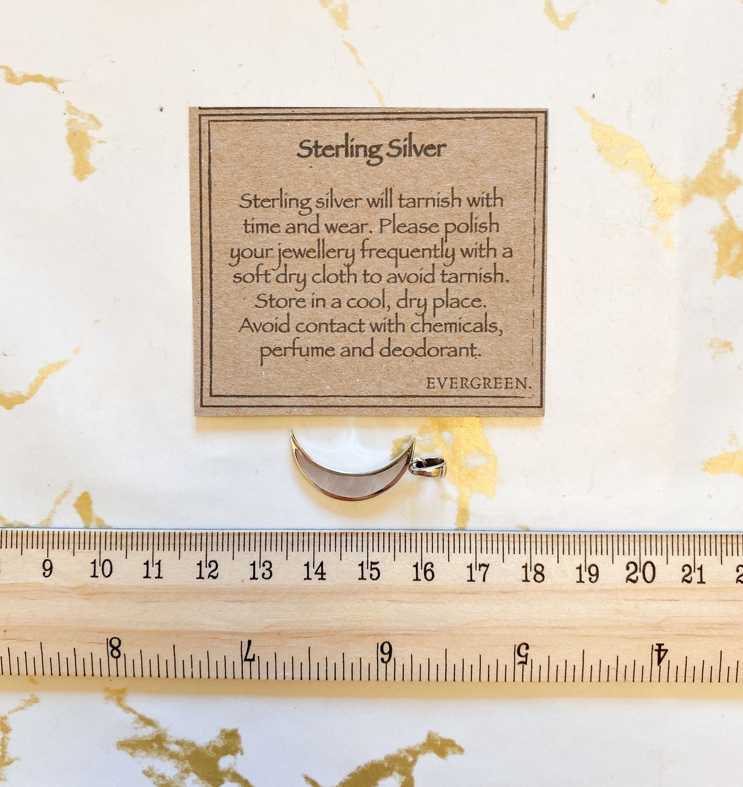 Sterling Silver & Mother Of Pearl Magic Moon Pendant