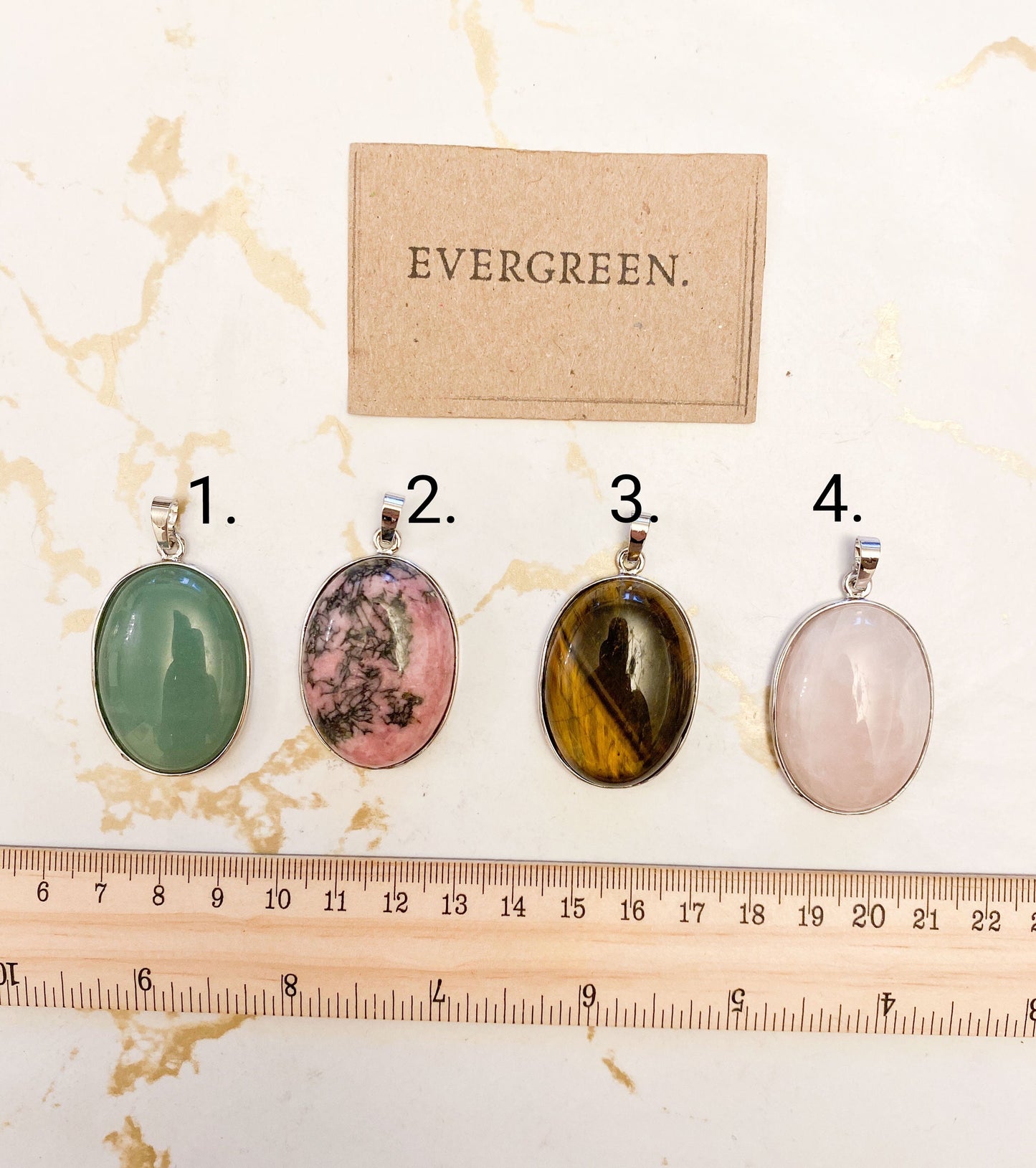 Large Oval Crystal Pendant - Wide Variety Available!