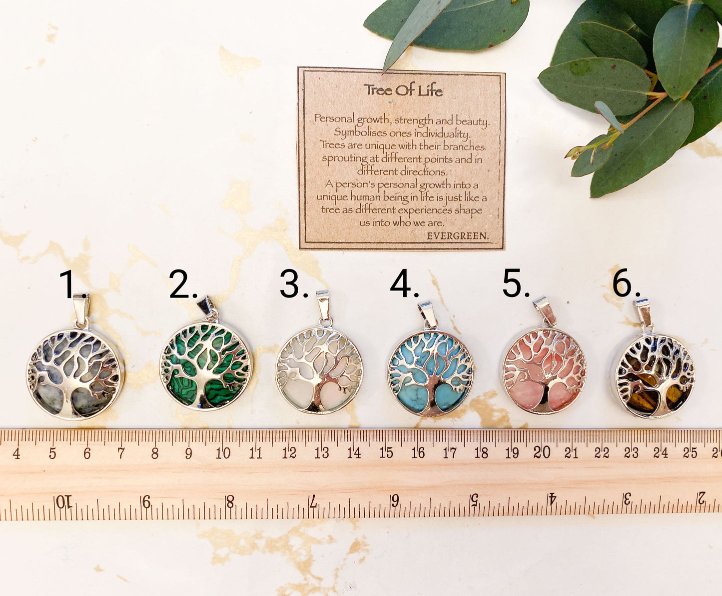 Tree Of Life Crystal Pendant - Wide Variety Available!