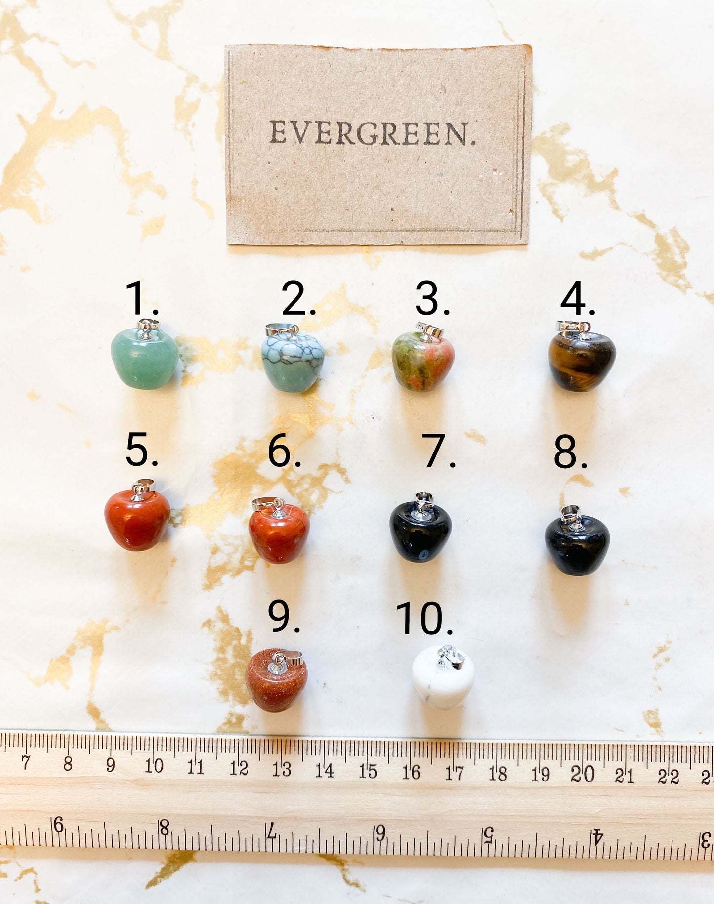 Crystal Apple Pendant - Wide Variety Available!