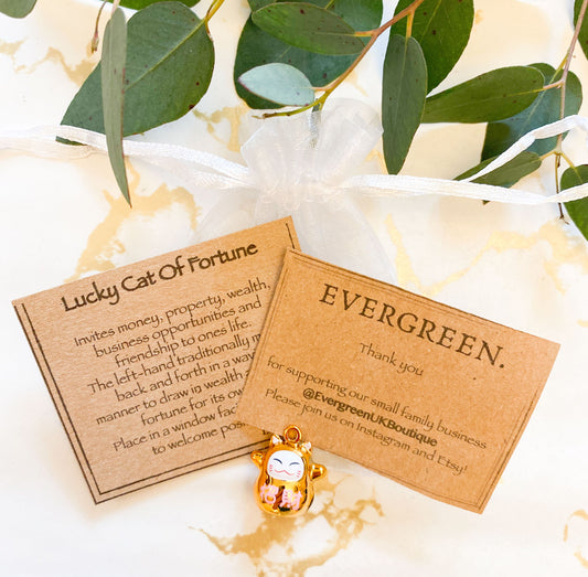 Lucky Cat Of Fortune Bell Pendant - Wealth, Opportunity & Good Fortune